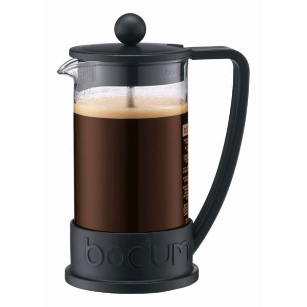 Bodum Brazil French Press Coffee Maker, 3 Cup, 0.35 L, 12 Oz - Black