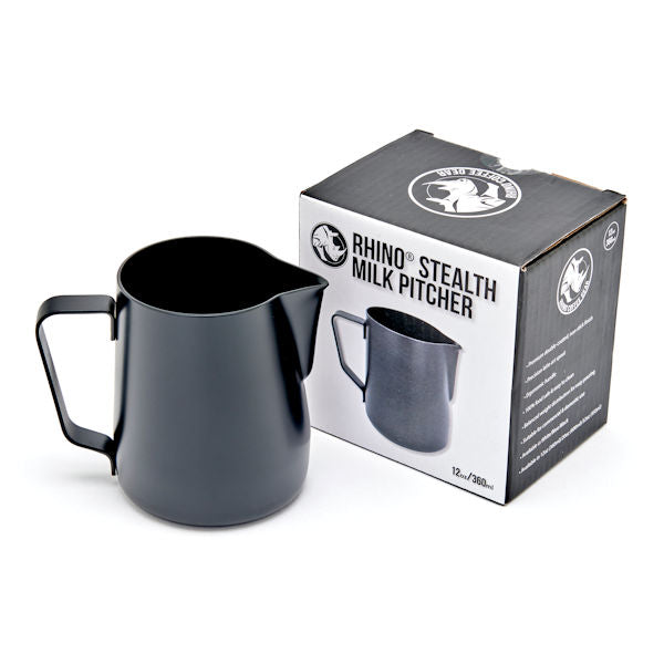Rhino Stealth Milk Pitcher 350ml - Black
