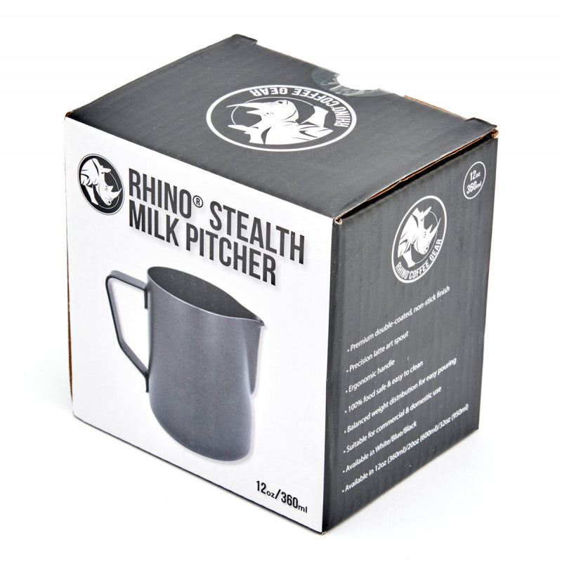 Rhino Stealth Milk Pitcher 350ml - Black