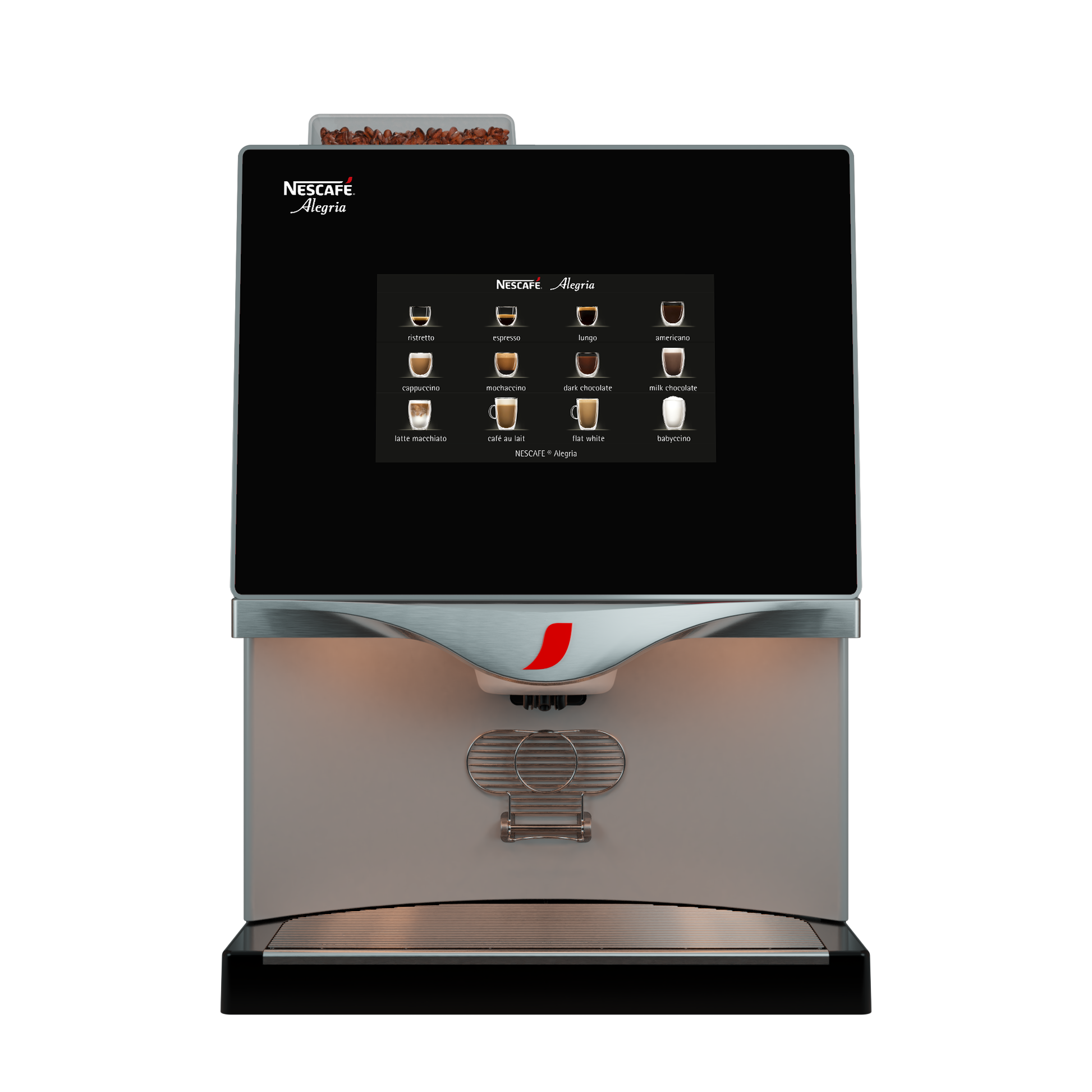 Nescafe Alegria fusion 60 machine from straight on