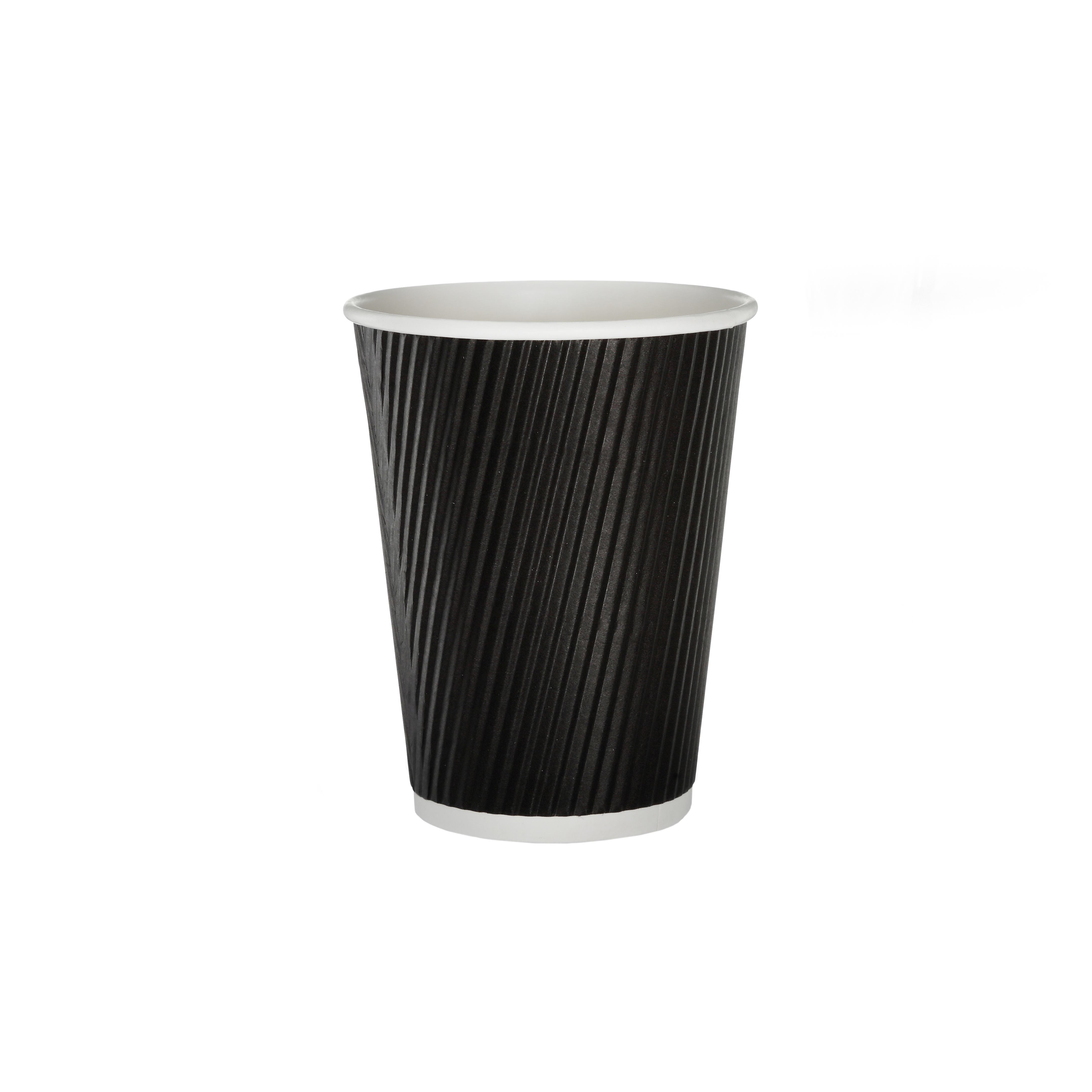 12oz Black Ripple Wall Paper Hot Cups & Cotswold Coffee Company