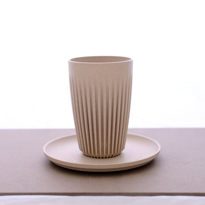 Huskee Cup and Lid - Natural - 12oz/360ml