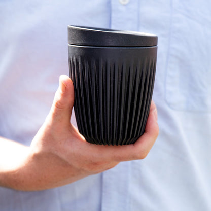 Huskee Cup and Lid - Charcoal - 8oz/240ml