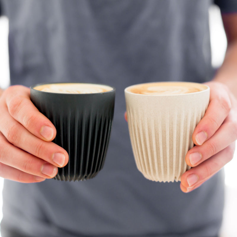 Huskee Cup and Lid - Charcoal - 8oz/240ml