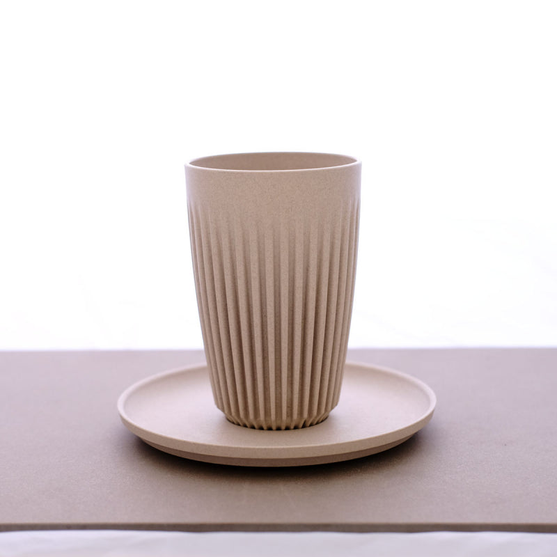 Huskee Cup and Lid - Natural - 8oz/240ml