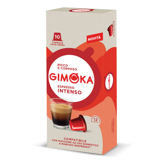 Gimoka Intenso Nespresso Compatible Pods 1x10